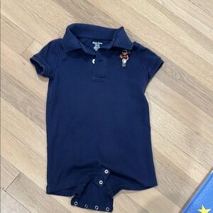 Ralph Lauren Blue Polo Shirt Classic Knit